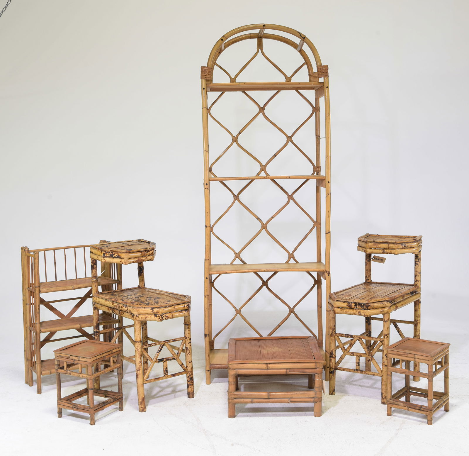 7pcs - Assorted Bamboo Tables, Shelf, Etc. (1 of 5)