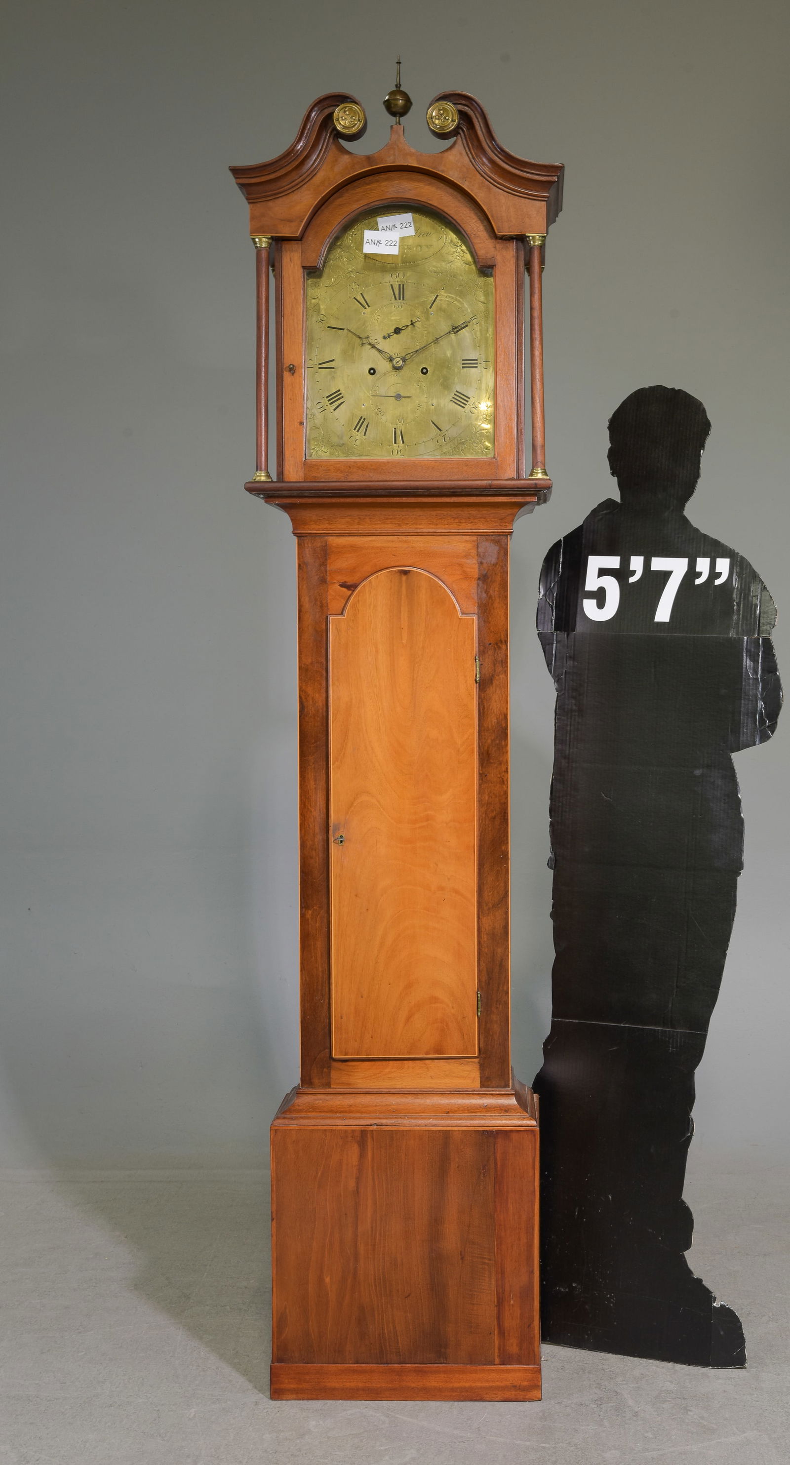 Danish Mahogany Grandfather / Longcase Clock #1 (1 of 7)