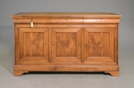 Louis Philippe Style Three Door Sideboard / Enfilade