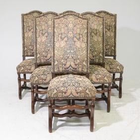 French Set of 6 Mouton Style Dining Chairs
