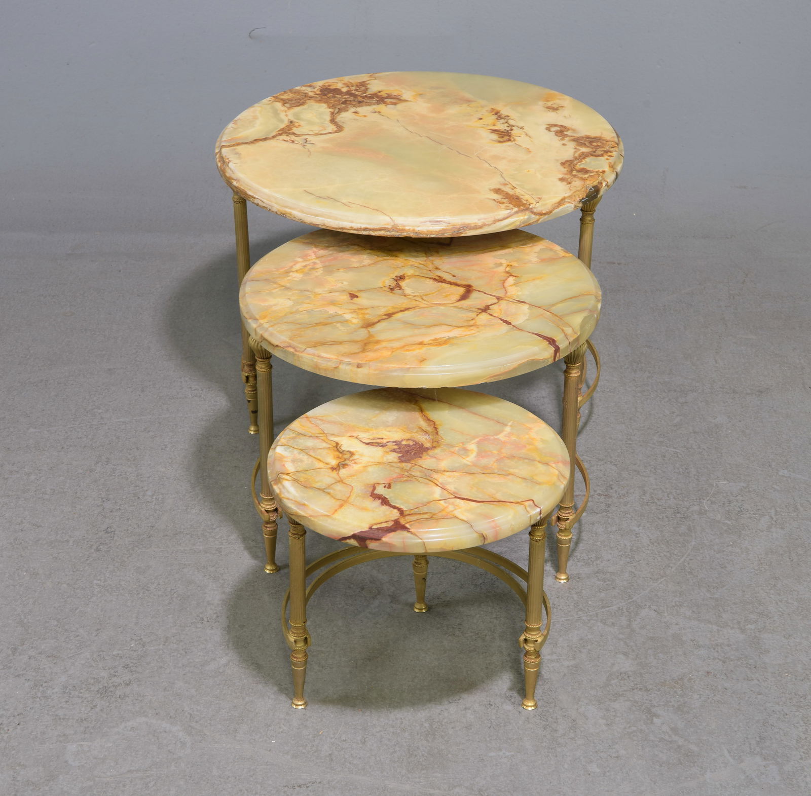 French Onyx Top Nest of Three Tables (1 of 5)
