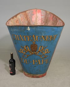 Large Painted Grape Hod - "Chateau Neuf Du Pape"