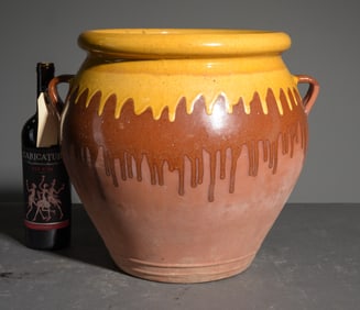 Terracotta Drip Glazed Planter / Pot #1