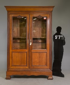 Louis Philippe Style Oak Bookcase / Cupboard