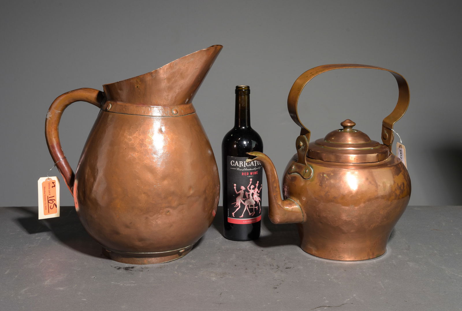 French Polished Copper Jug & Coffee Pot (1 of 4)