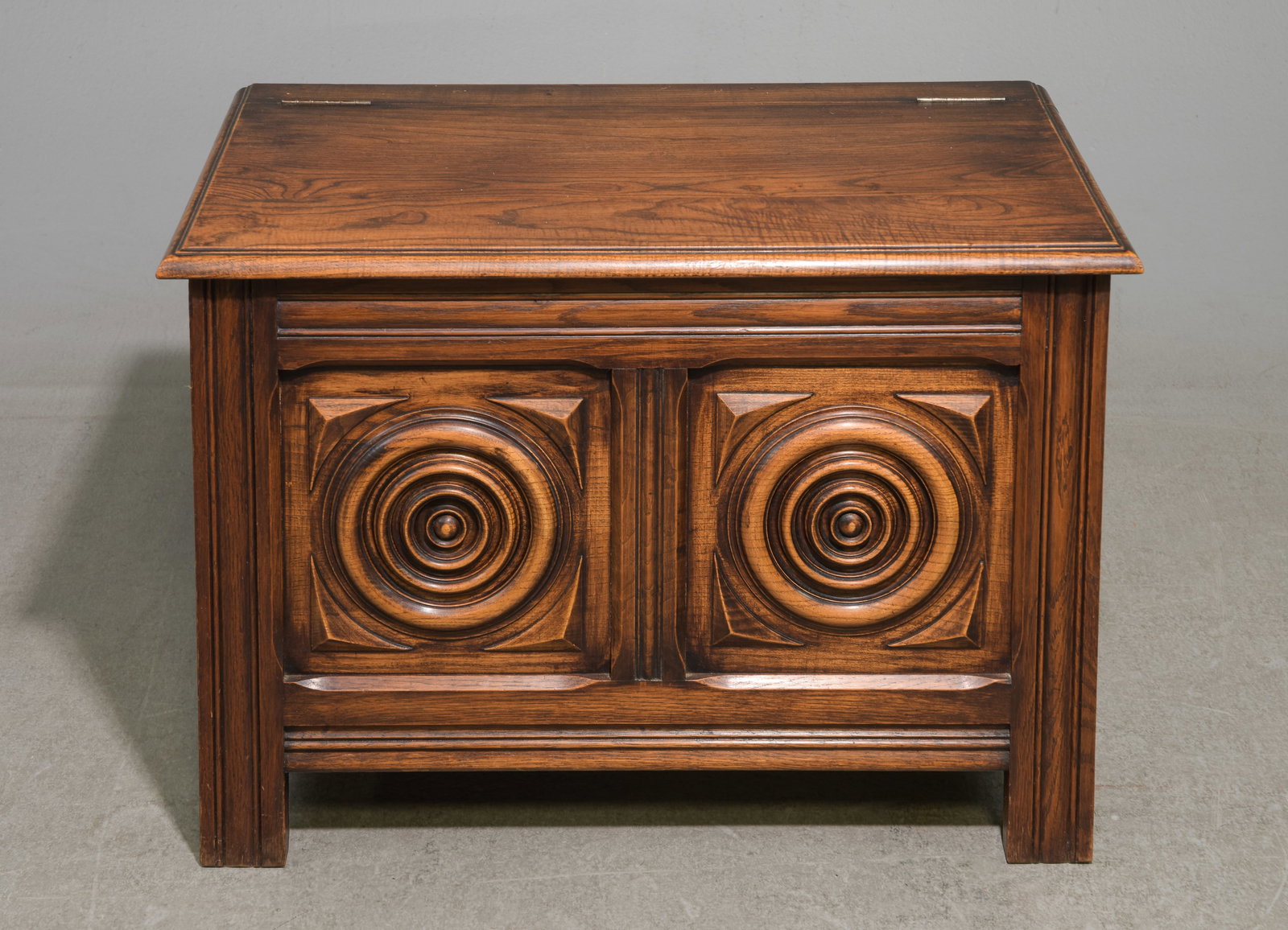 French Basque Style Oak Coffer / Trunk (1 of 5)