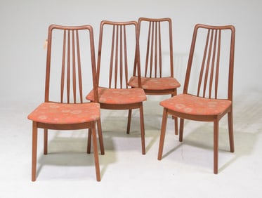 Set Of 4 Mid Century Modern Dining Chairs