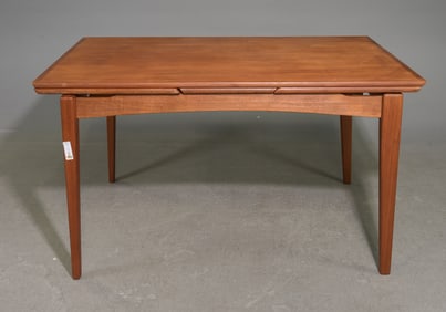 Mid Century Modern Draw Leaf Dining Table