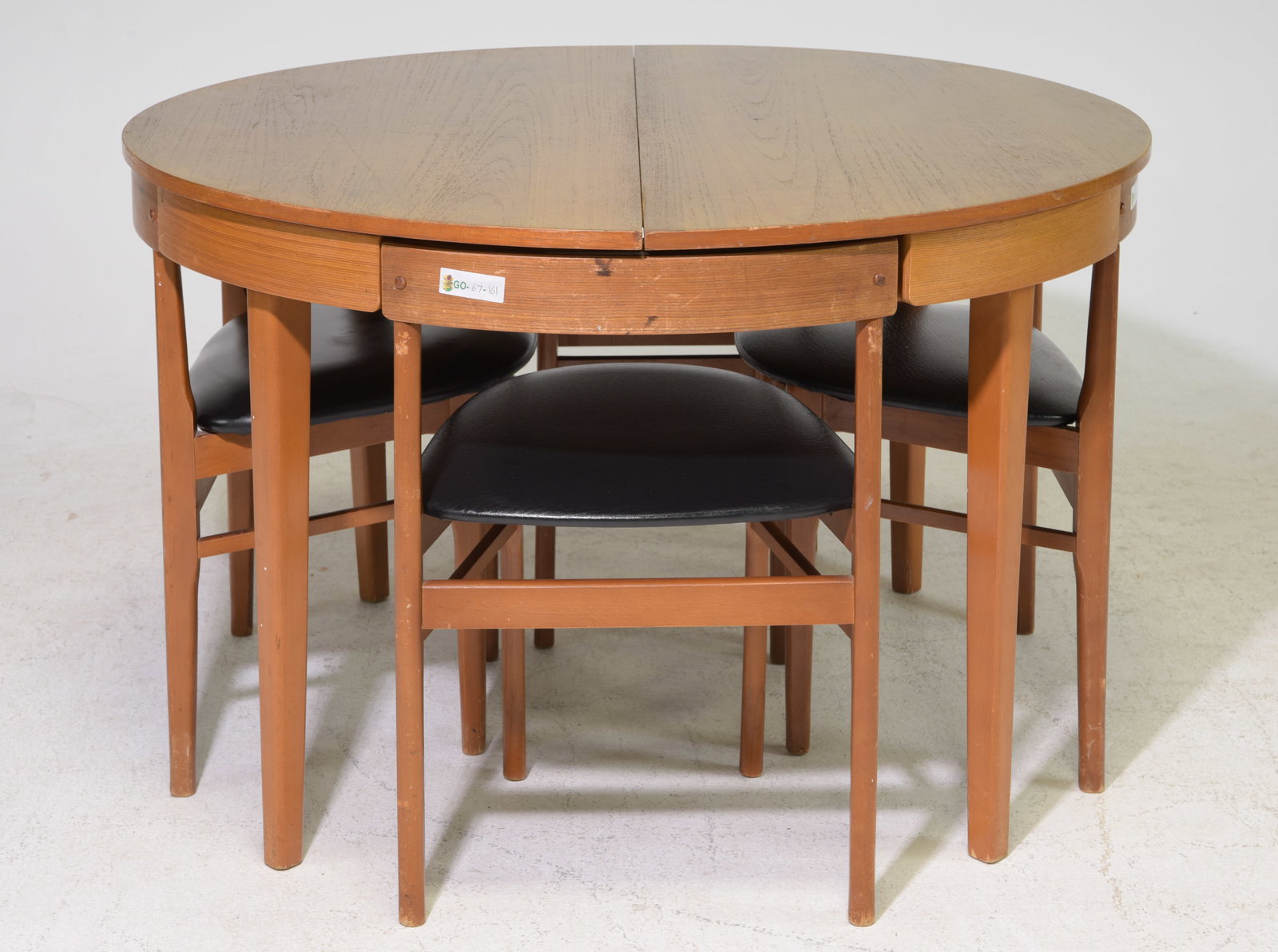 Mid Century Modern Table & 4 Tuck Under Chairs (1 of 7)