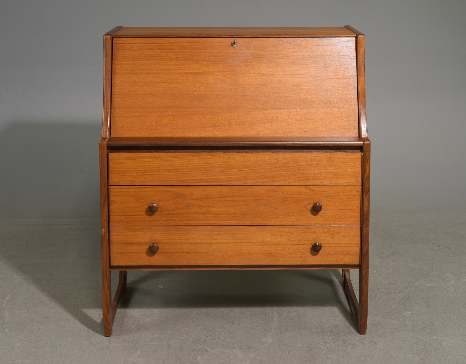 Mid Century Modern Drop Front Desk / Bureau (1 of 7)