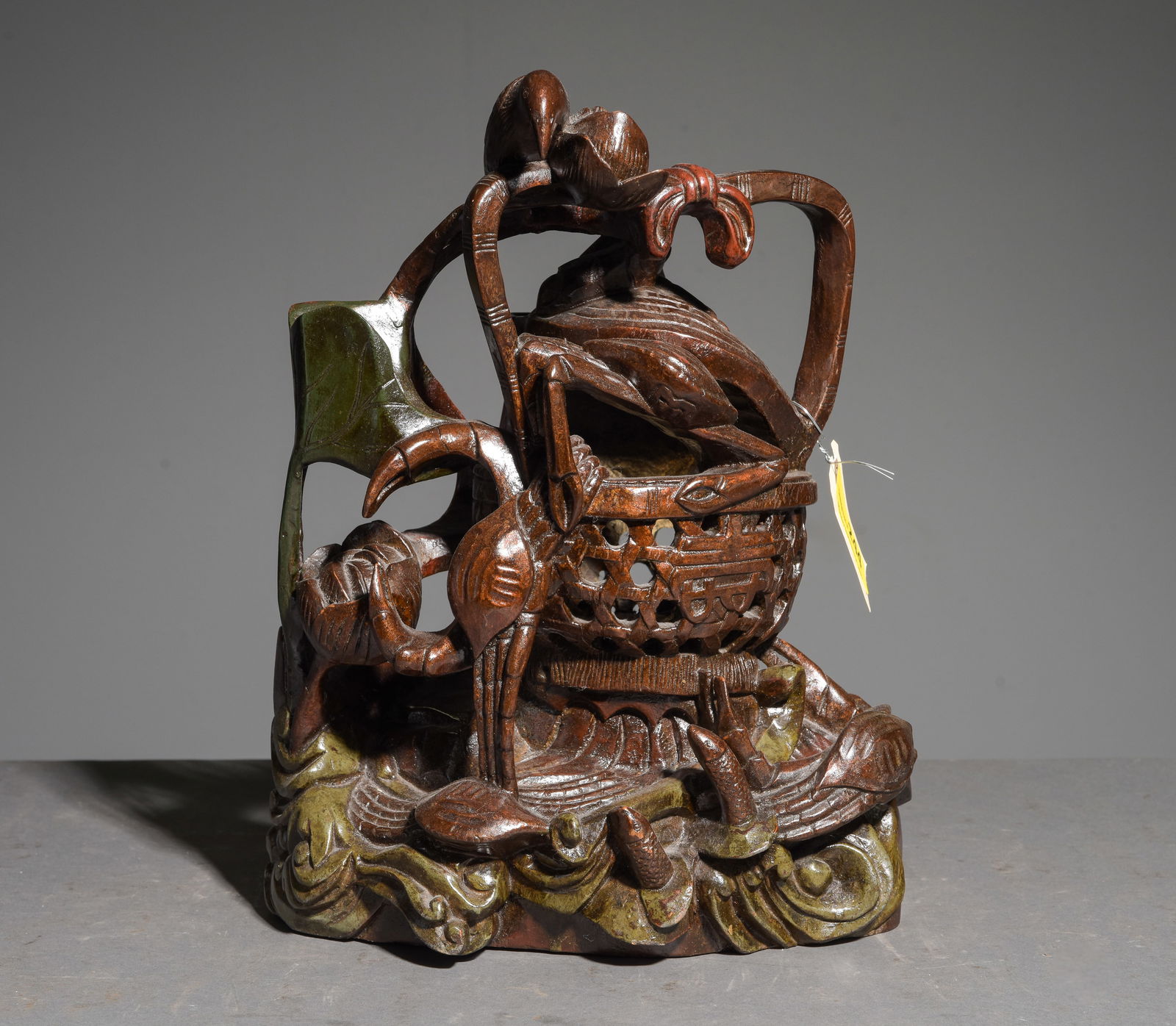 Chinese Hand Carved Boxwood Statue (1 of 9)