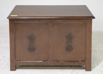 British Oak Blanket Chest / Trunk