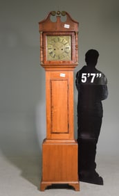Danish Mahogany Grandfather / Longcase Clock