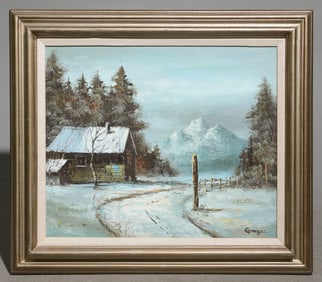 Charles H. Granger Framed Winter Landscape