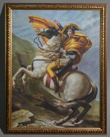 Gold Framed Print on Canvas - Napoleon