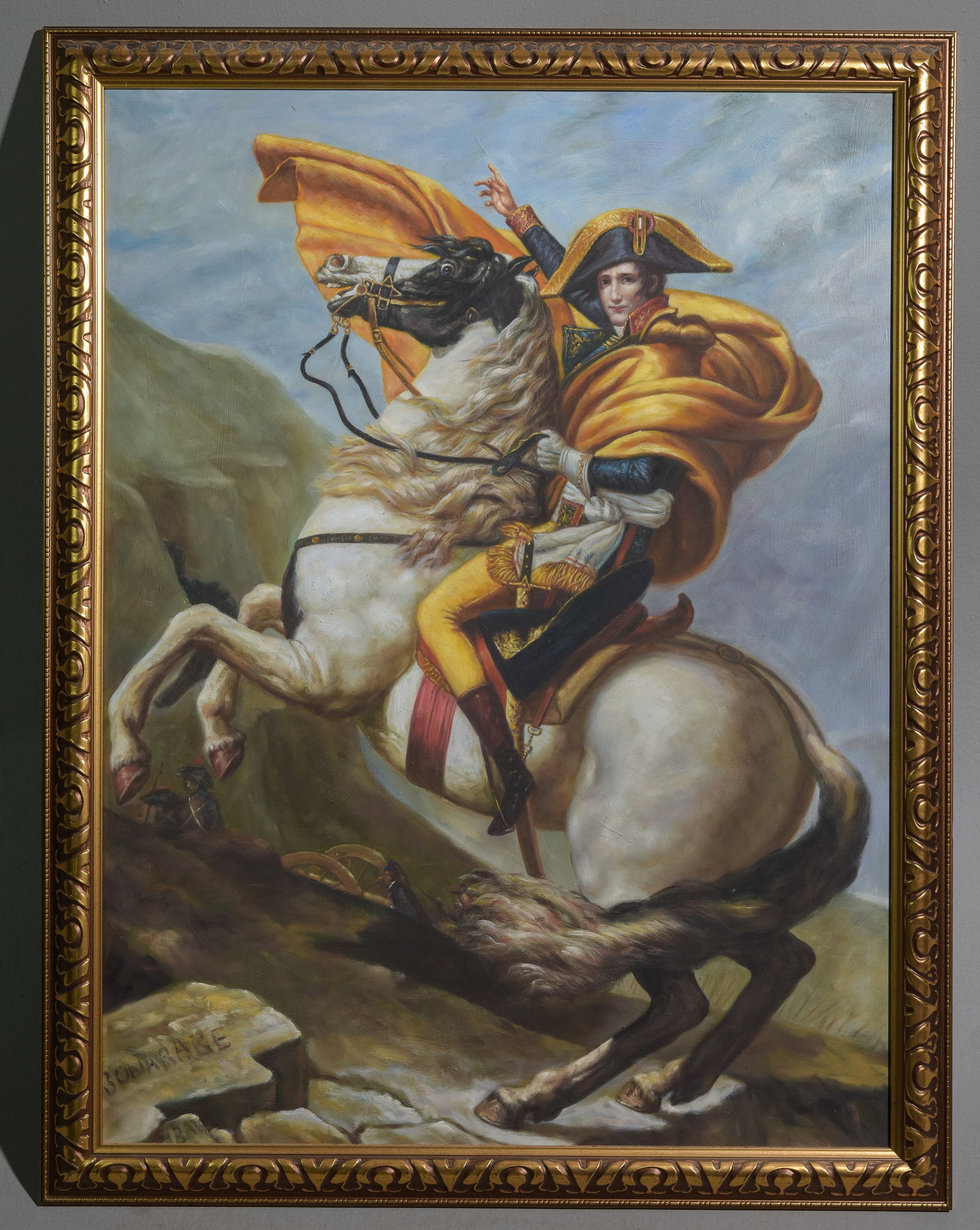 Gold Framed Print on Canvas - Napoleon (1 of 4)