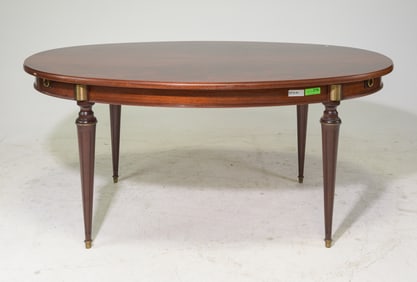 Louis XVI Style Oval Table with Two Leaves