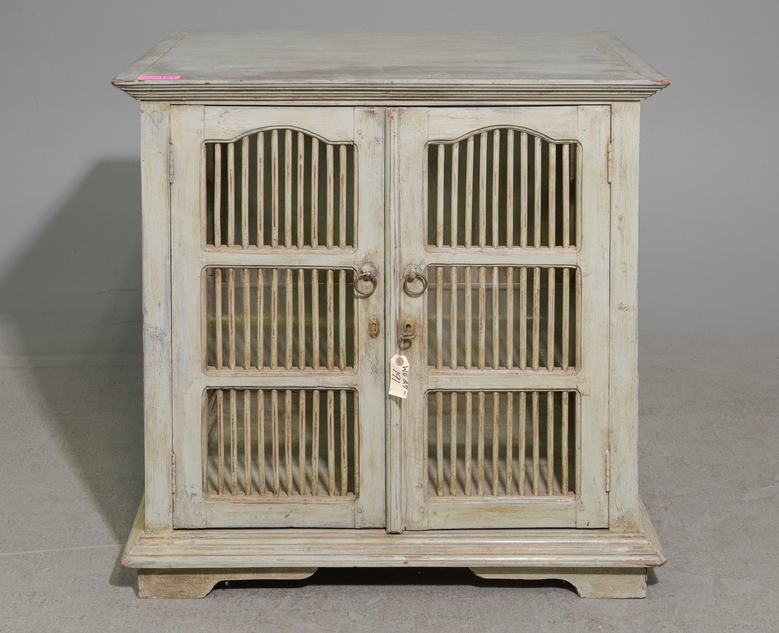 French Large Painted Pine Food / Pie Safe (1 of 3)