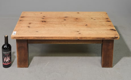 British Rustic Pine Coffee Table