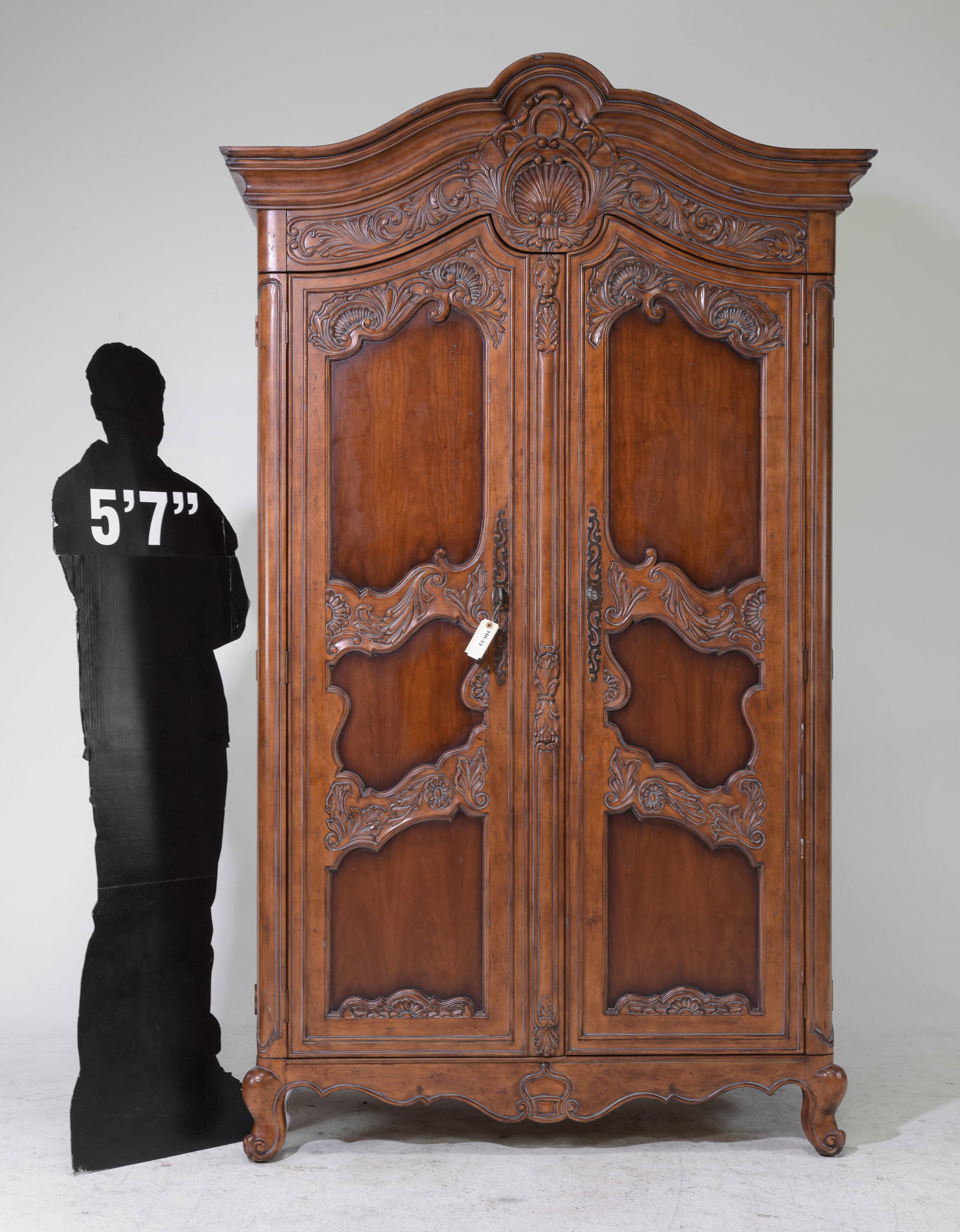 Century Furniture Double Door Entertainment Center: Century Furniture Double Door Entertainment Center / Robe - 88.5 in tall x 54 x 27 - This is a newly manufactured item.