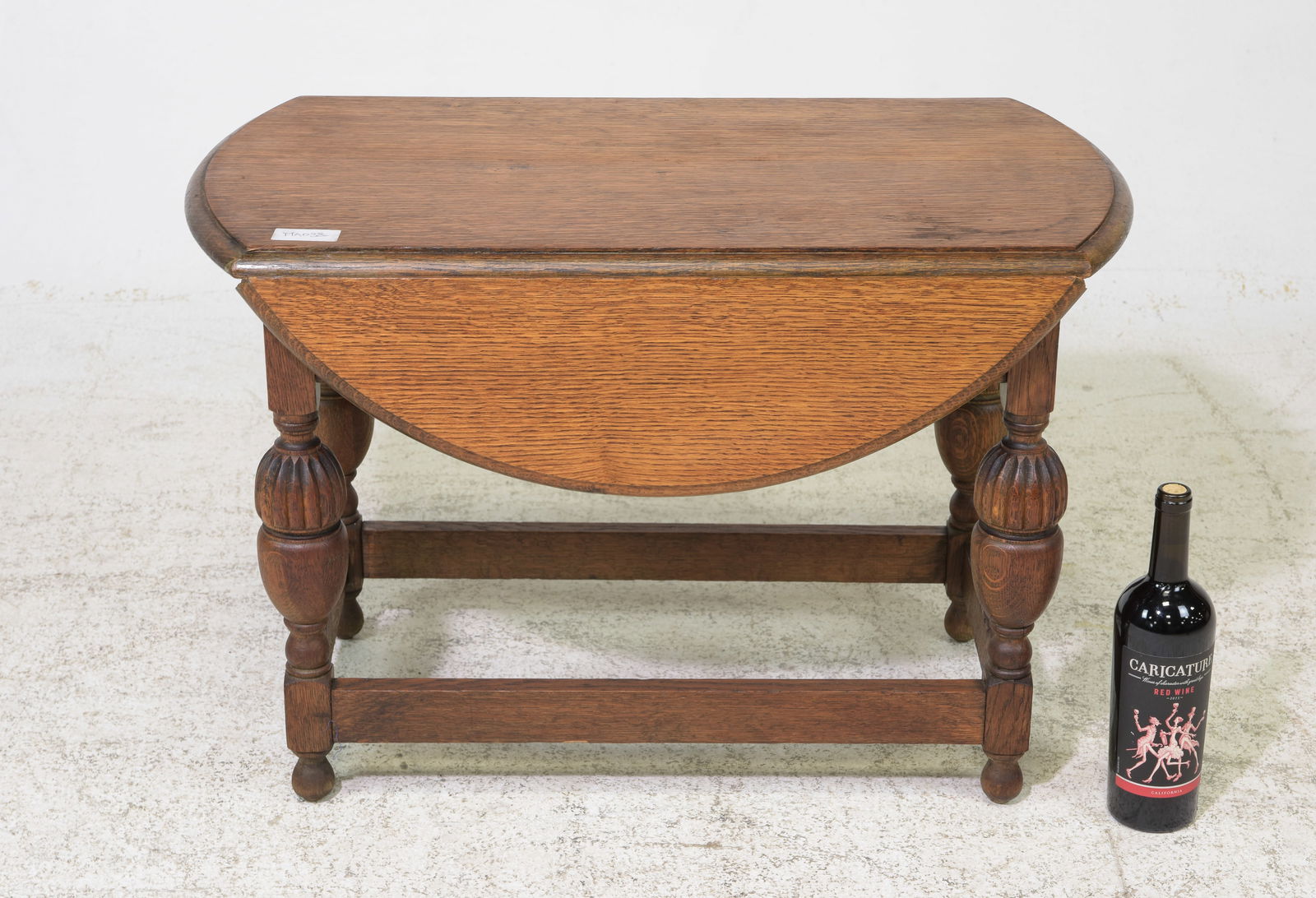 British Oak Petite Drop Leaf Table (1 of 4)