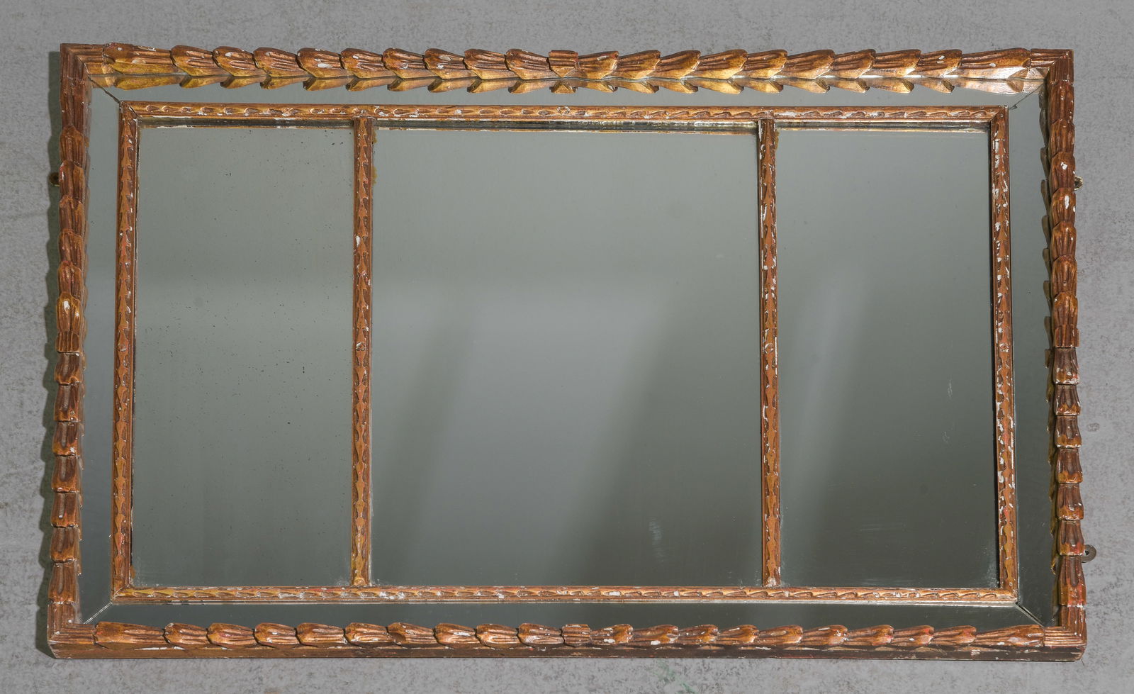 Gold Framed Mirror: Gold Framed Mirror - 26 in tall x 36 x 1.5