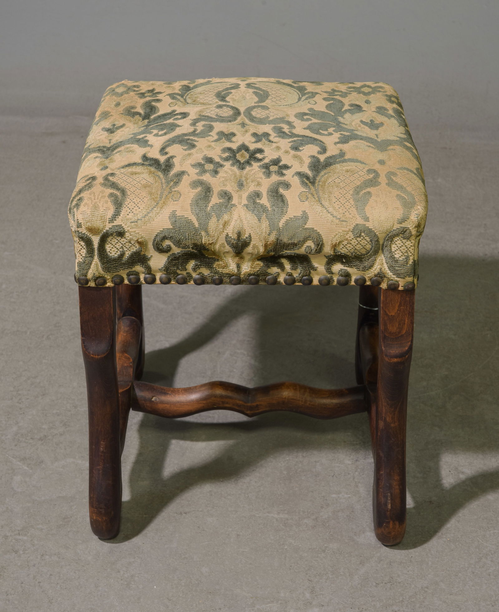 French Mouton Style Upholstered Stool (1 of 3)