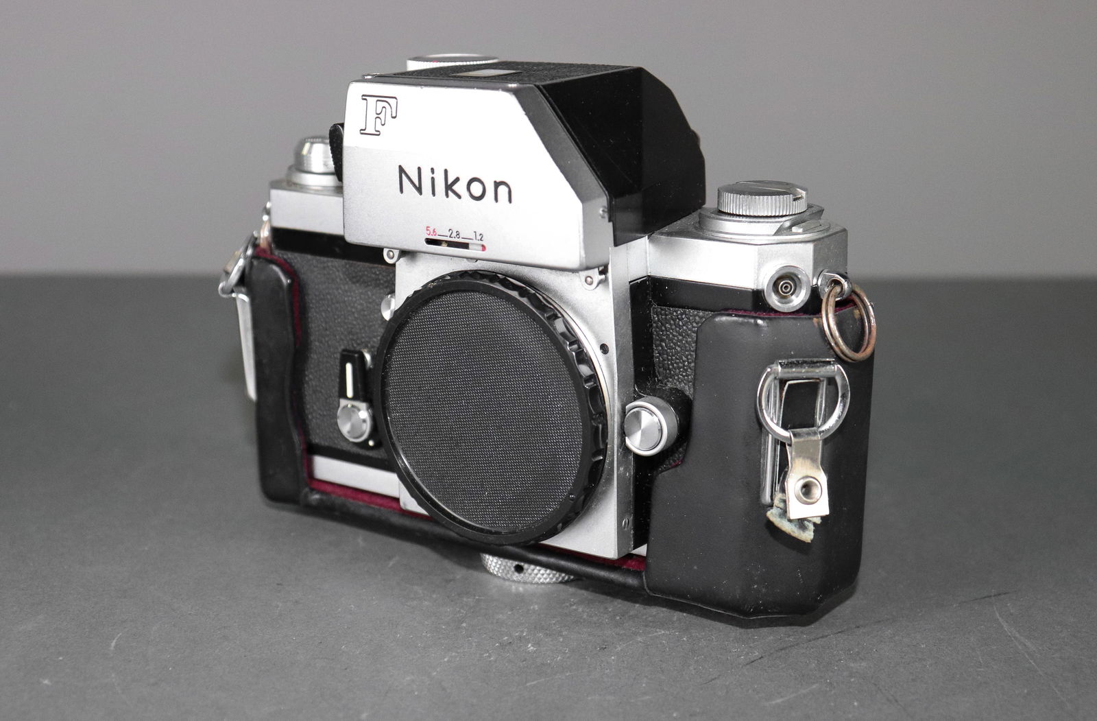 Nikon F film camera in fitted black case (1 of 6)