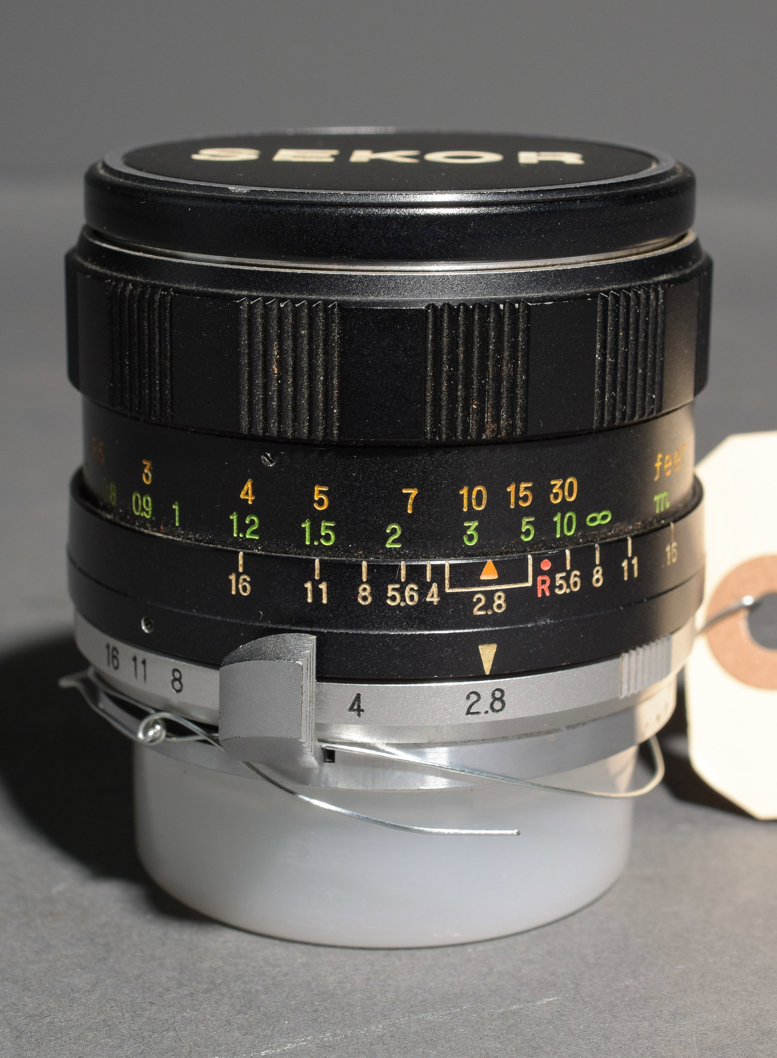 Nikkorex Lens 1:2,8 f=35mm: Item: Nikkorex Lens 1:2,8 f=35mm Brand: Sekor Model/Serial Number: 841608