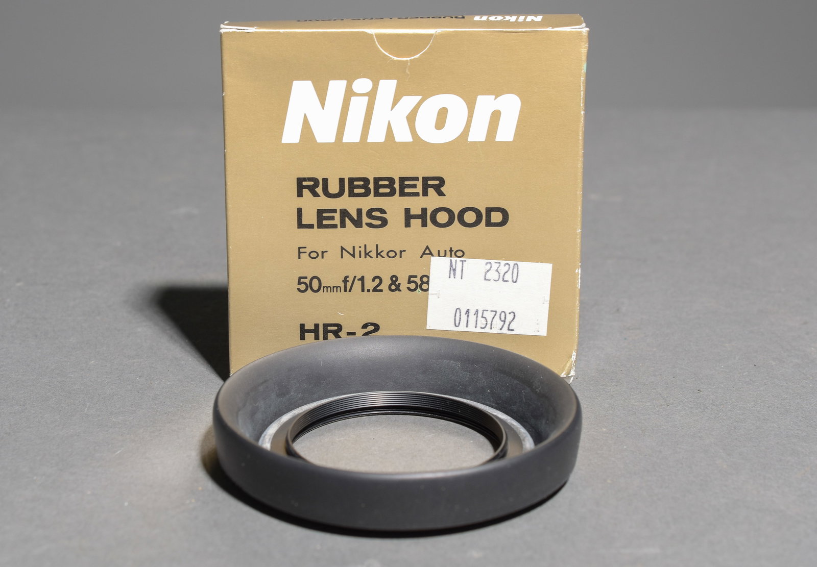 HR-2 Rubber Lens Hood 50mm in Original Packaging Unopened: Item: HR-2 Rubber Lens Hood 50mm in Original Packaging Unopened Brand: Nikon Model/Serial Number: