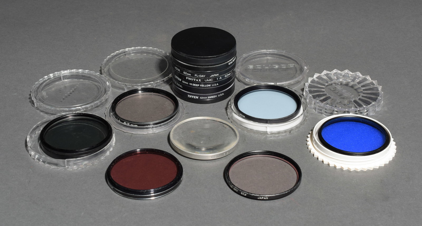 (14) 62mm Filters: Item: (14) 62mm Filters Brand: Various Model/Serial Number: