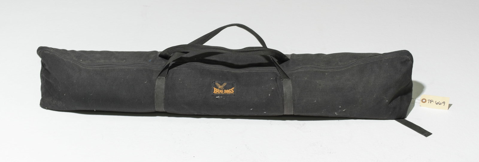 (7) Tripods and (2) brackets in (1) 'Bug Bag': Item: (7) Tripods and (2) brackets in (1) 'Bug Bag' Brand: Model/Serial Number: