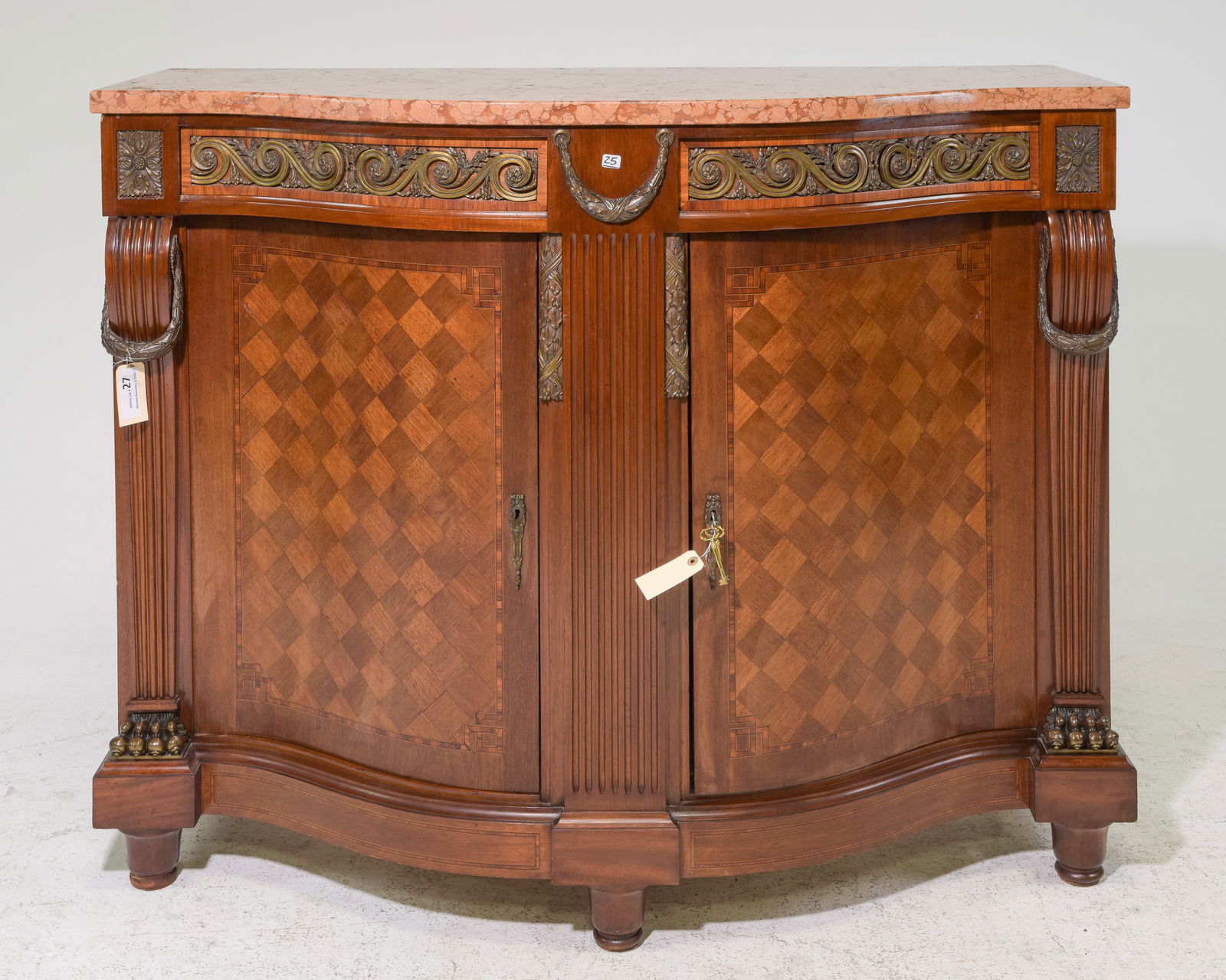 Louis XV Style Marble Top Buffet / Server #1 (1 of 6)