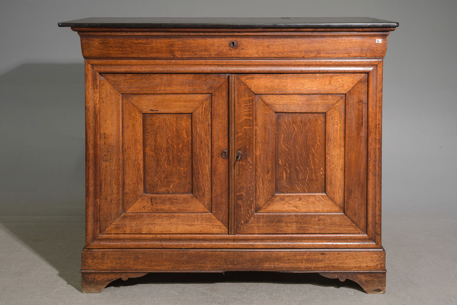 Louis Philippe Style Large Marble Top Buffet (1 of 3)