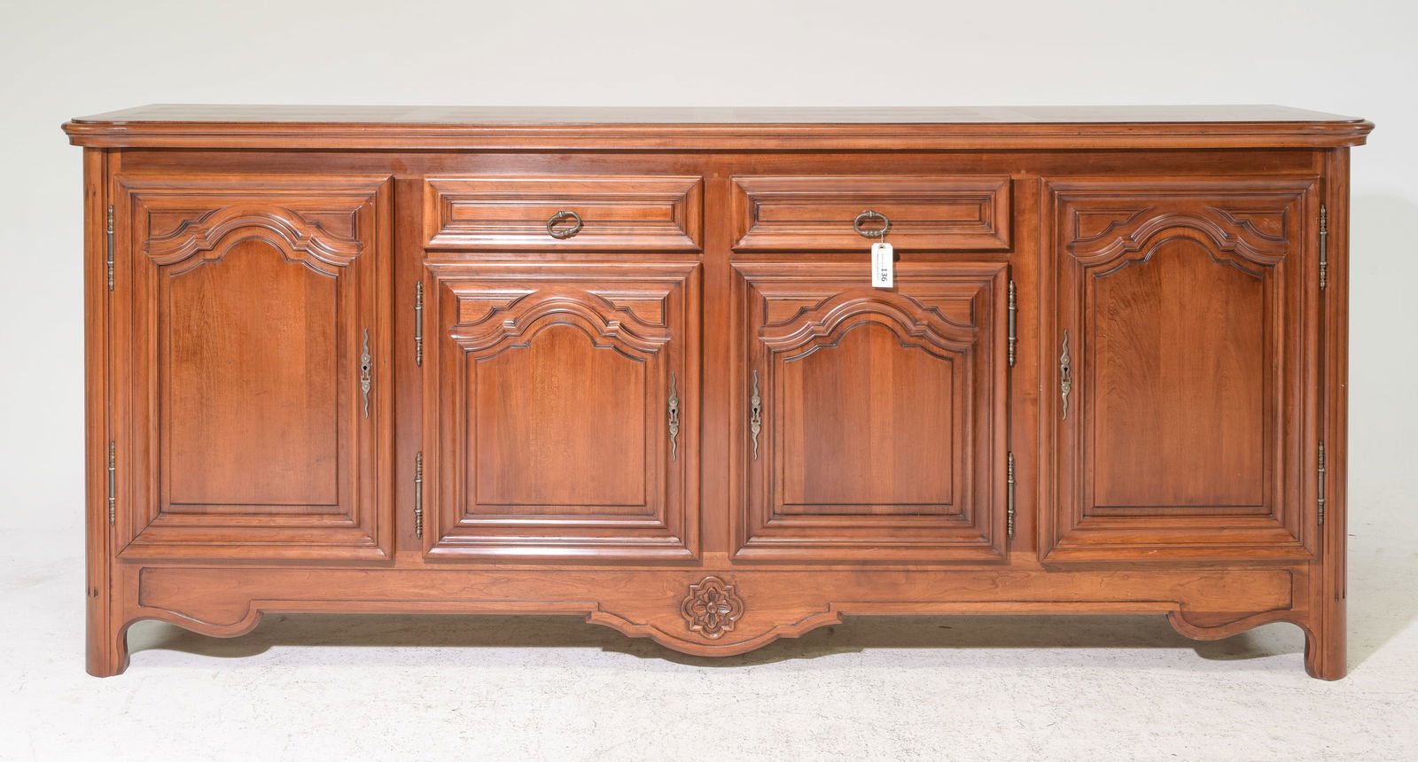 Louis XIV Style Cherry Sideboard / Enfilade (1 of 7)