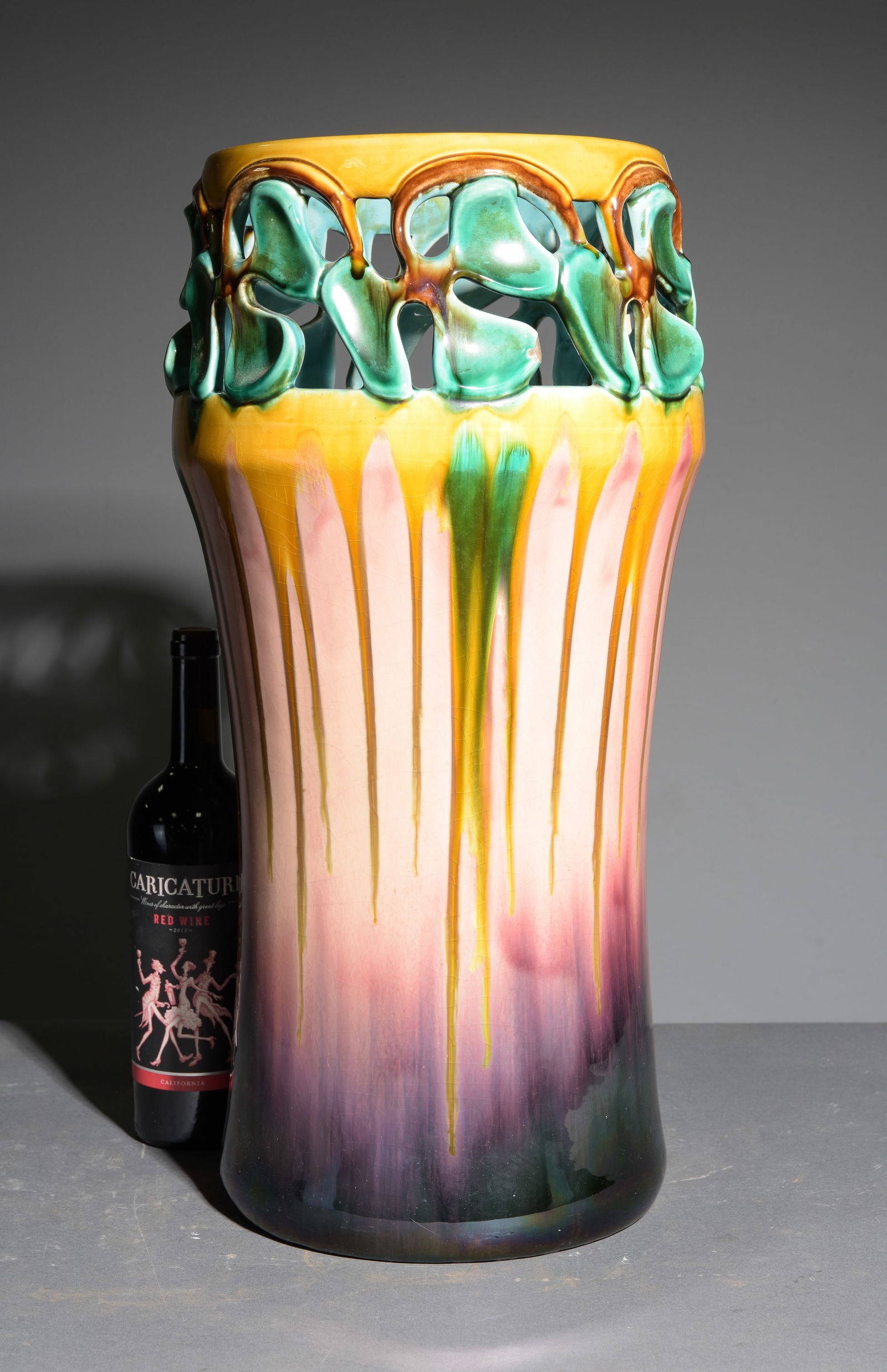 Orchies Large Majolica Stick / Umbrella Stand (1 of 3)