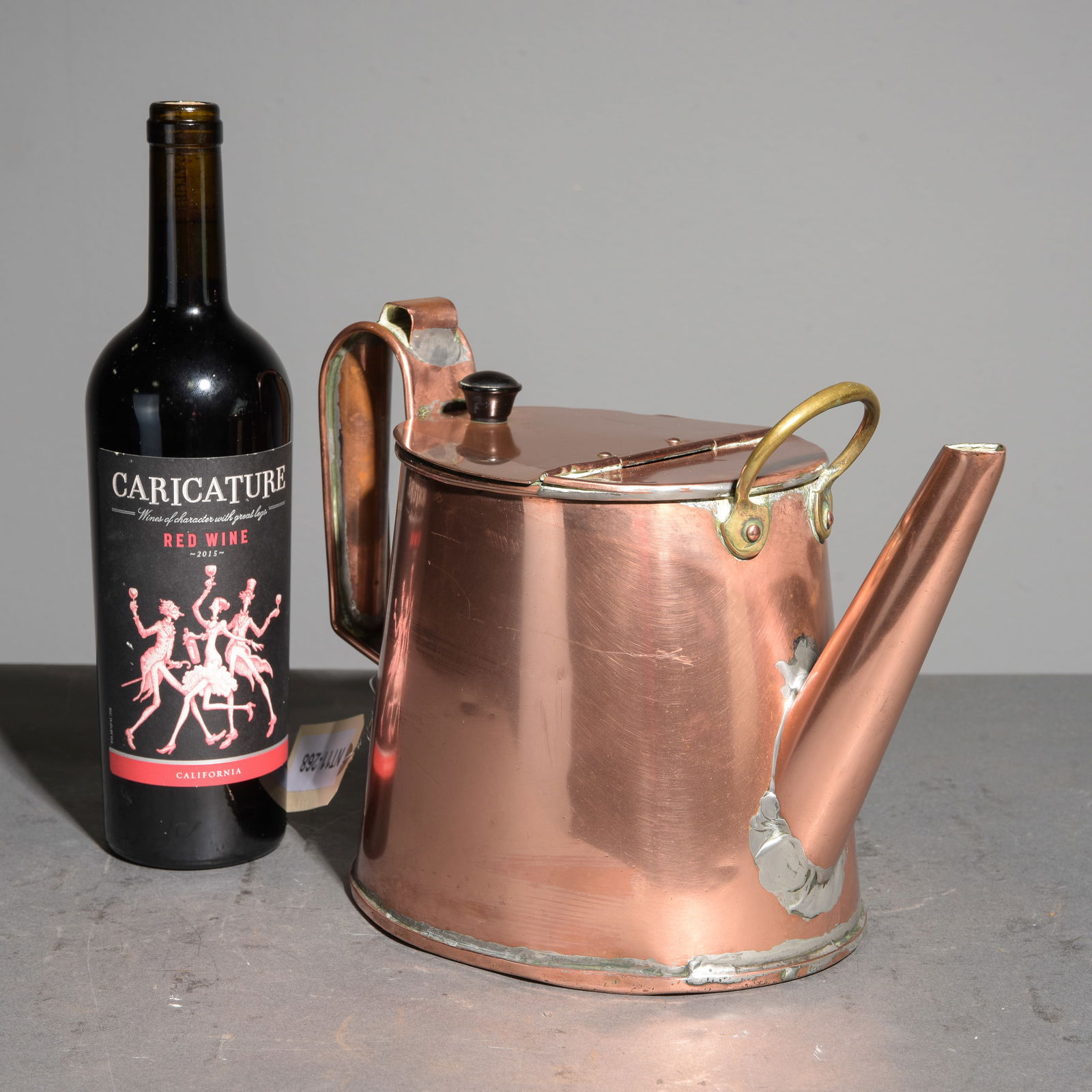 French Polished Copper Water Can / Kettle (1 of 4)