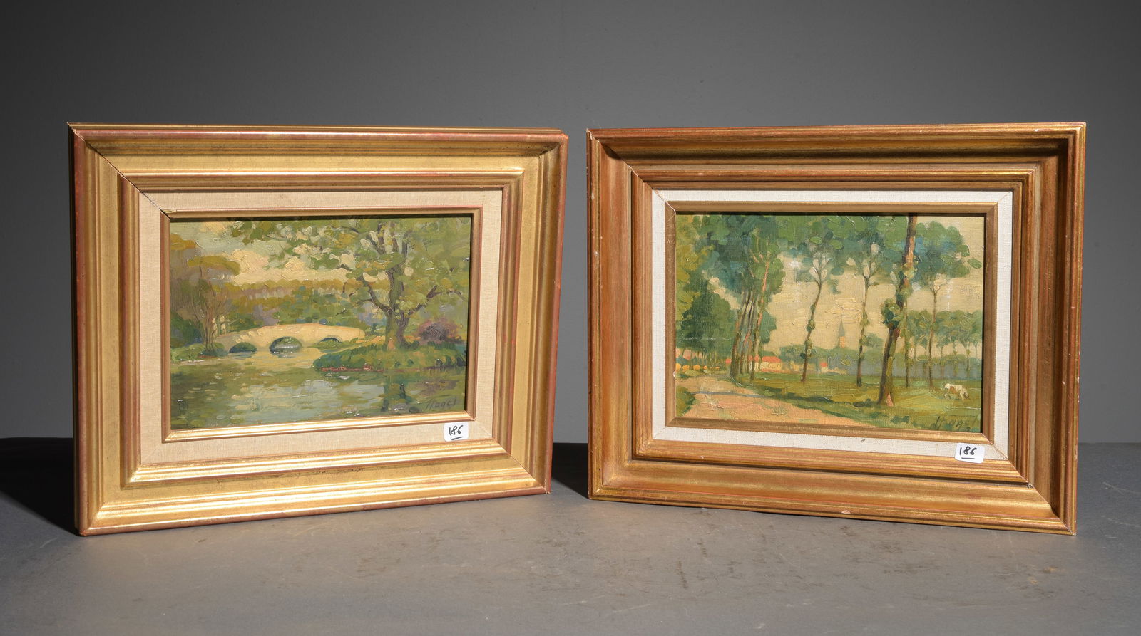 2 Small Framed Oil on Board Landscapes (1 of 6)