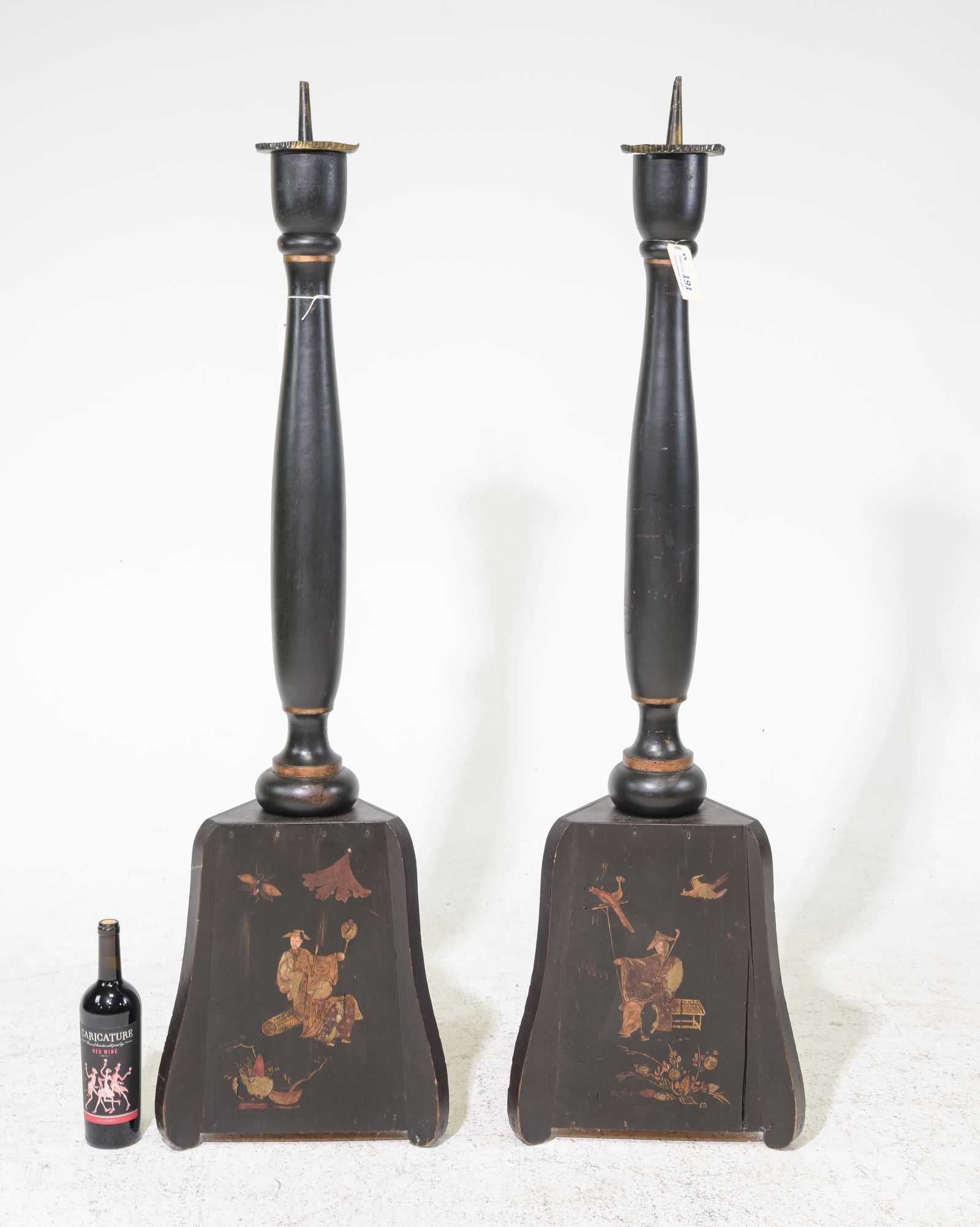2 Chinoiserie Large Floor Candlestands (1 of 5)