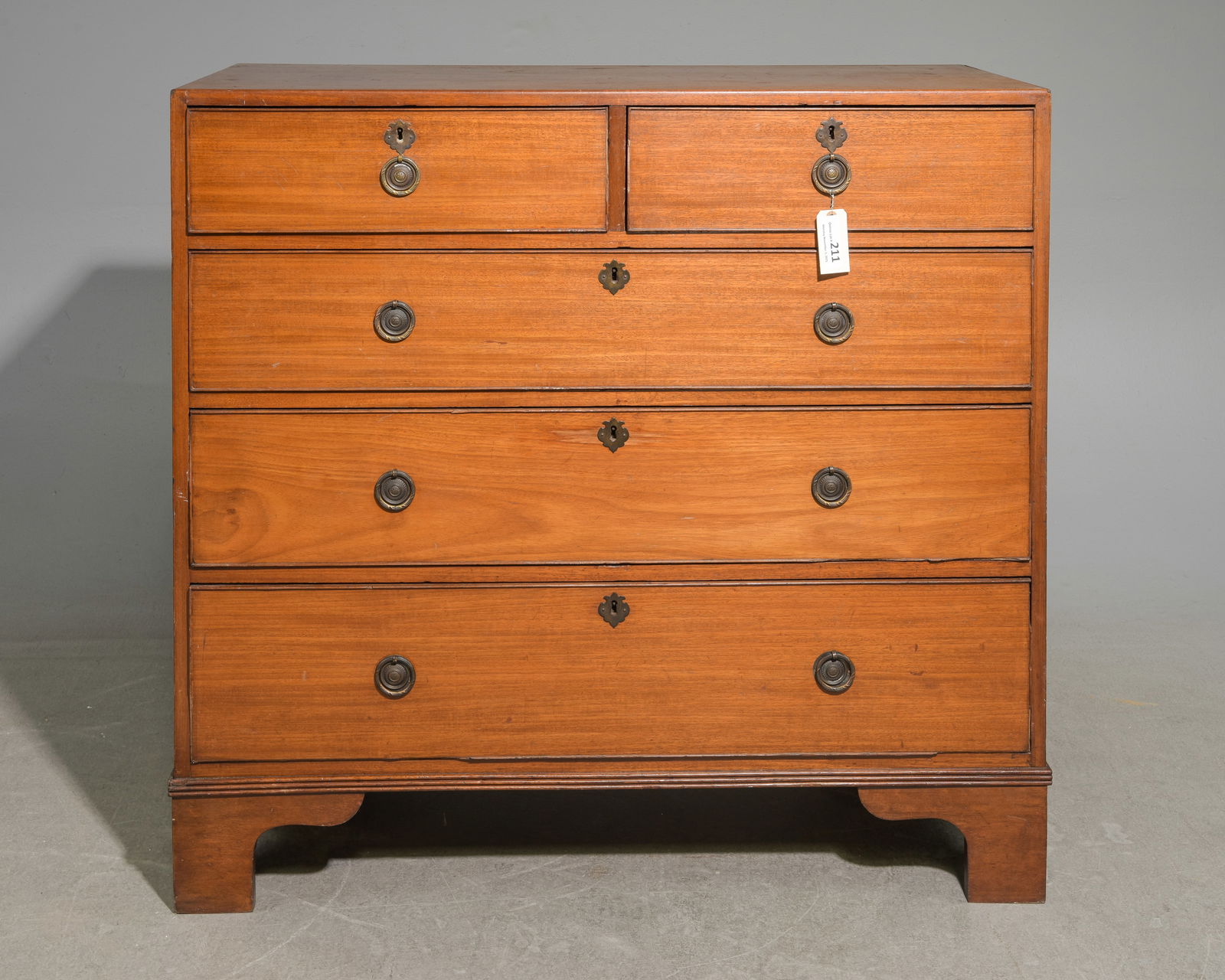 English Oak Five Drawer Chest c.1930's-40's (1 of 5)