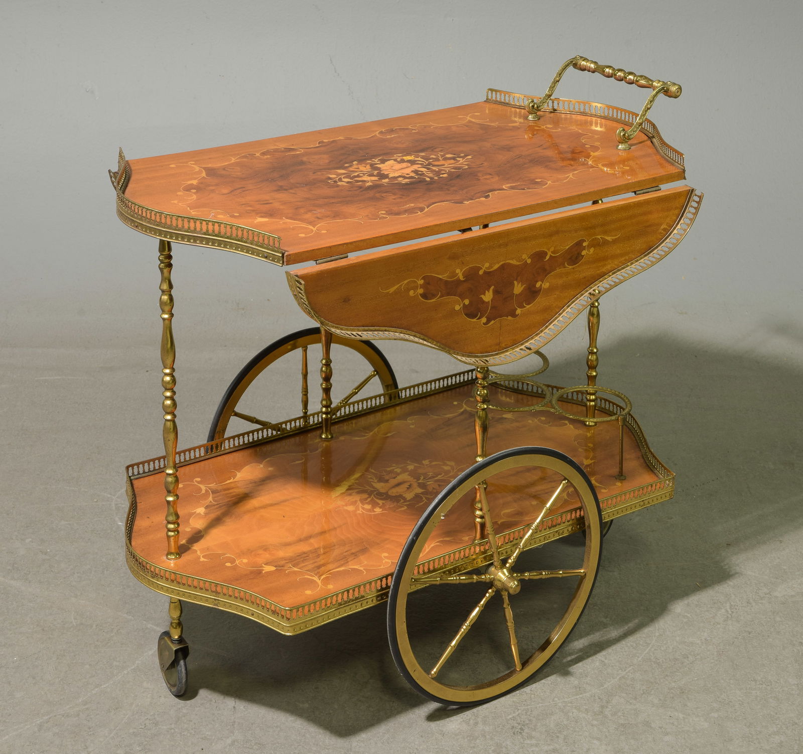 Italian Style Drop Sided Trolley / Bar Cart #2 (1 of 3)