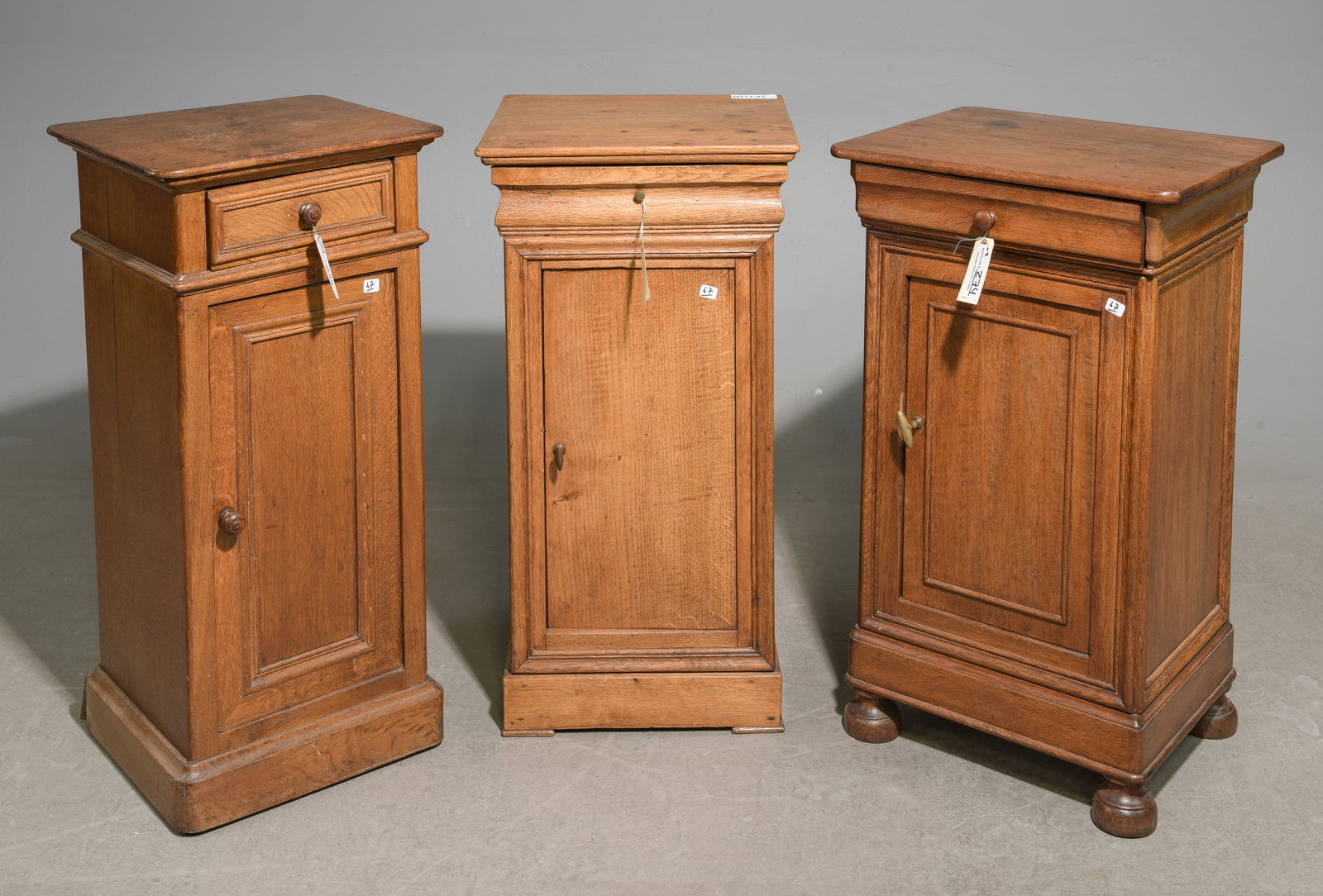 3 French Oak Nightstands / Occasional Cabinets (1 of 6)