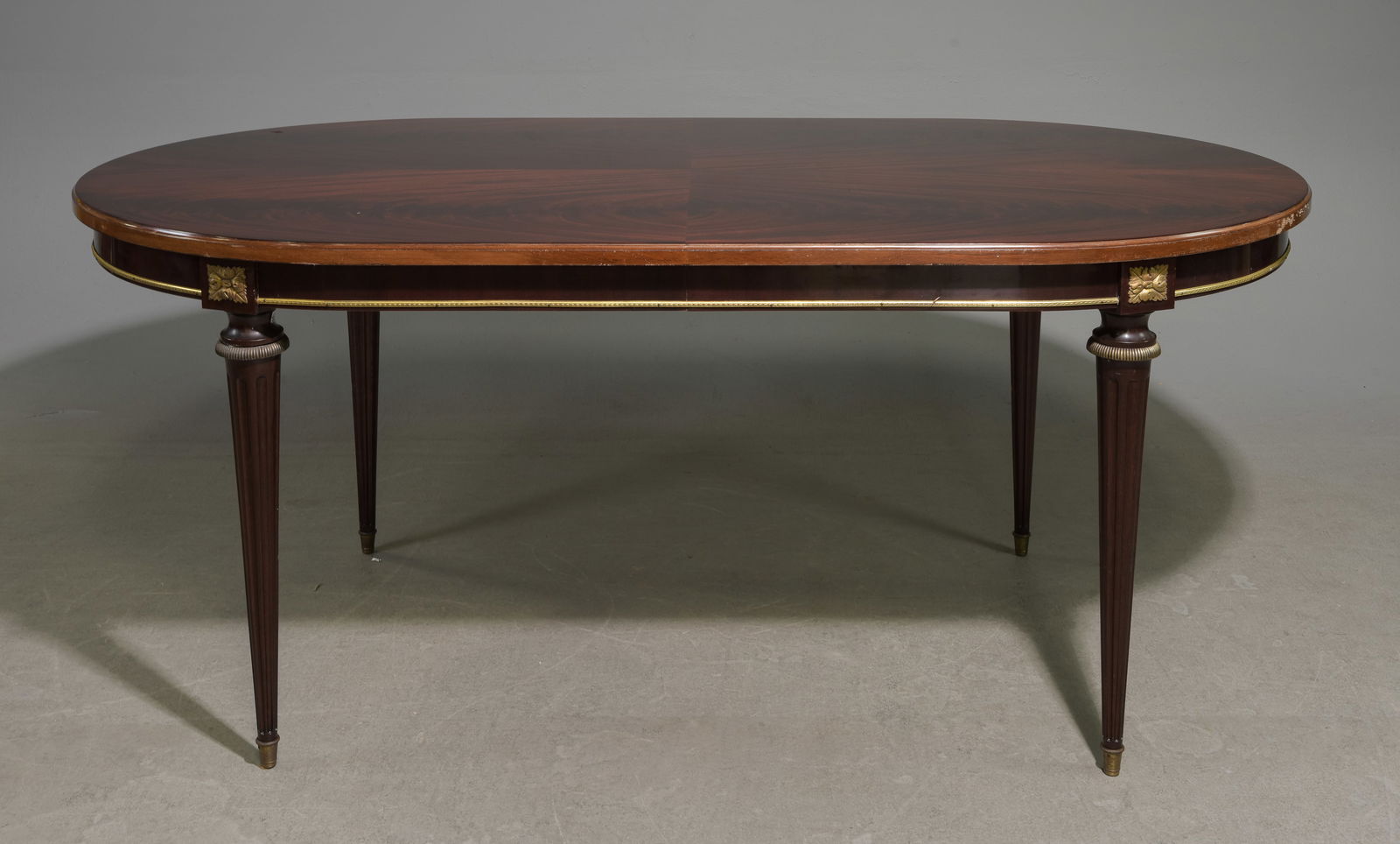 Louis XVI Style Oval Mahogany Table with 2 Leaves (1 of 8)