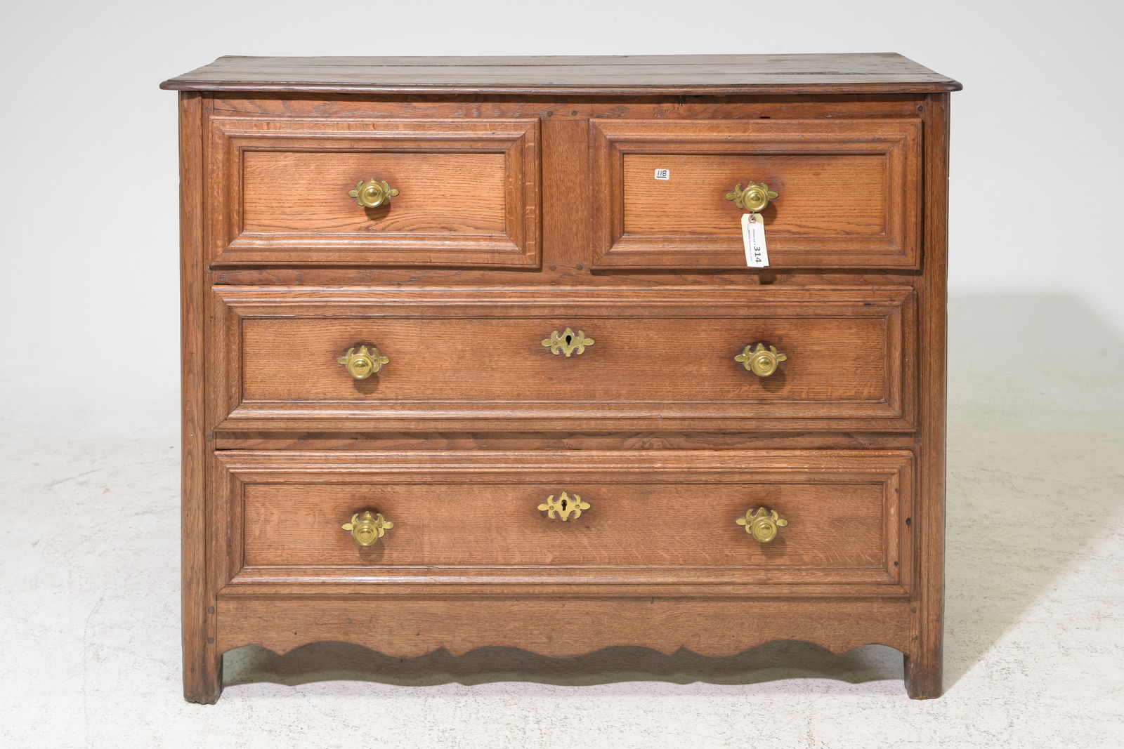 French Oak Four Drawer Chest (1 of 5)