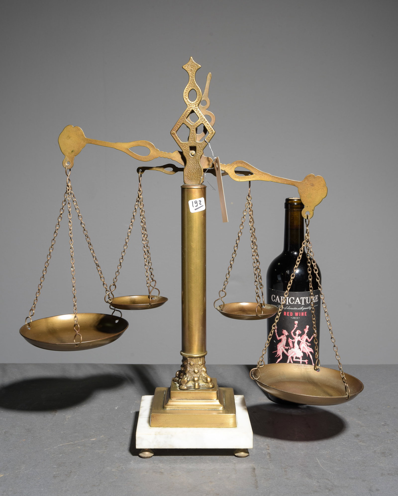 French Scales of Justice: French Scales of Justice - 19.5 in tall x 18 x 6