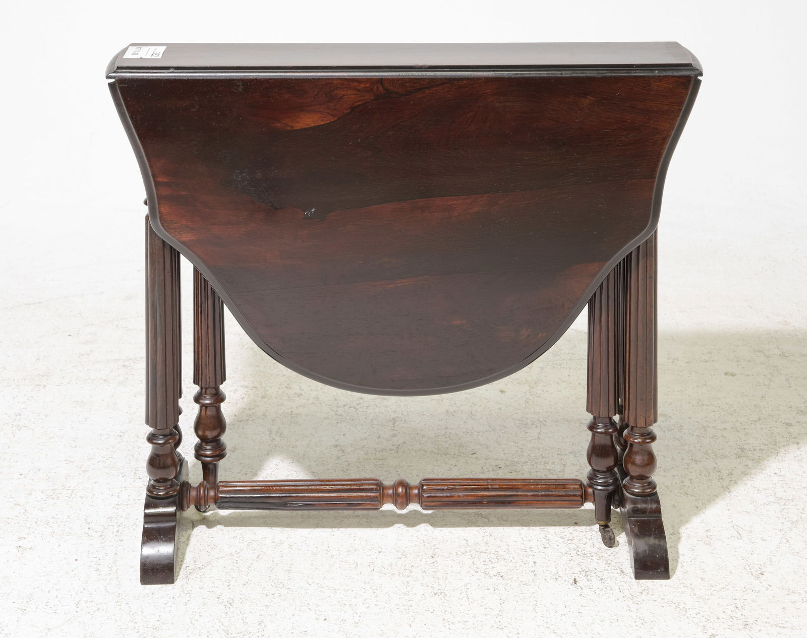 French Mahogany Narrow Drop Leaf Gateleg Table (1 of 4)