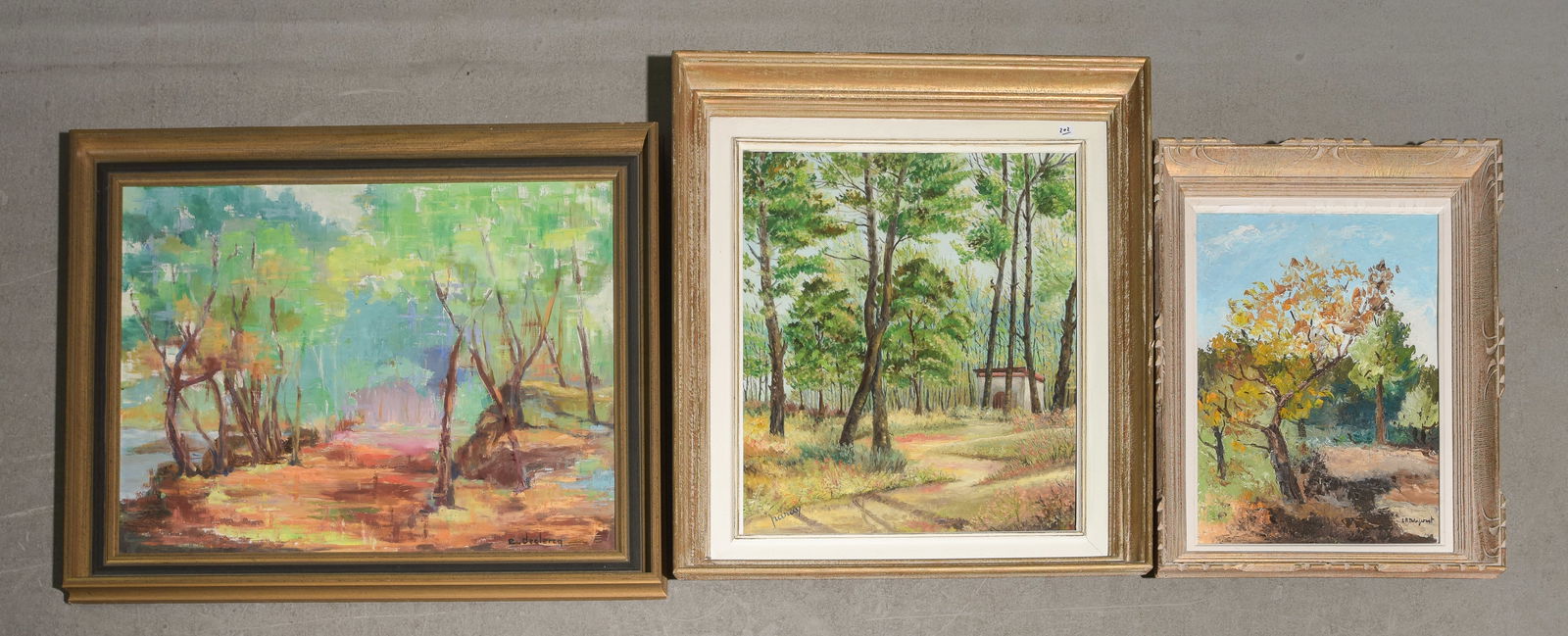 3 Assorted Framed Oil & Acrylic on Canvas Landscapes (1 of 8)