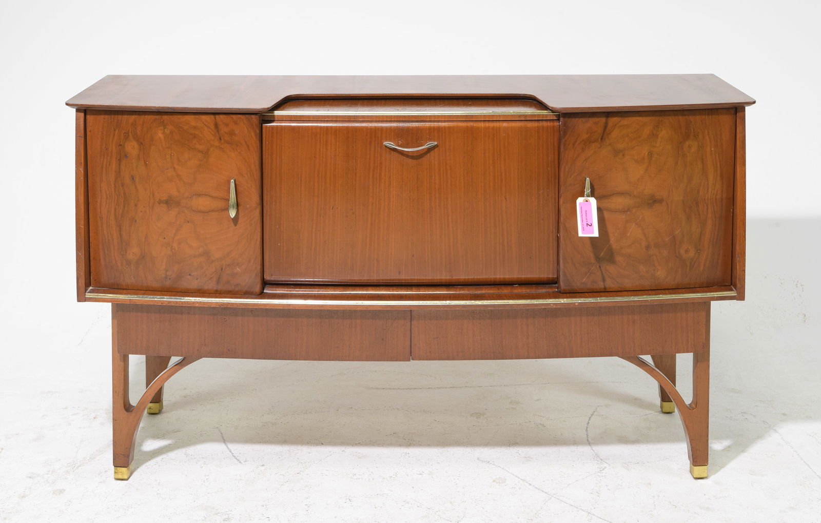 Art Deco Style Walnut Cocktail Sideboard - Beautility (1 of 7)