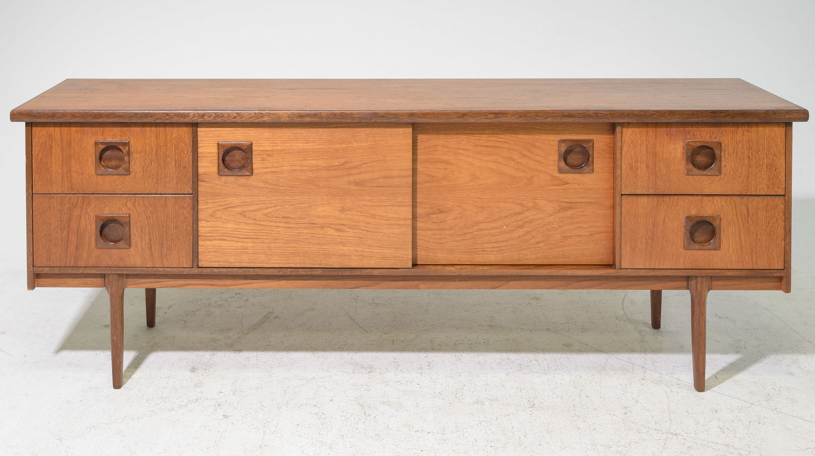 Mid Century Teak Sliding Door Sideboard (1 of 7)