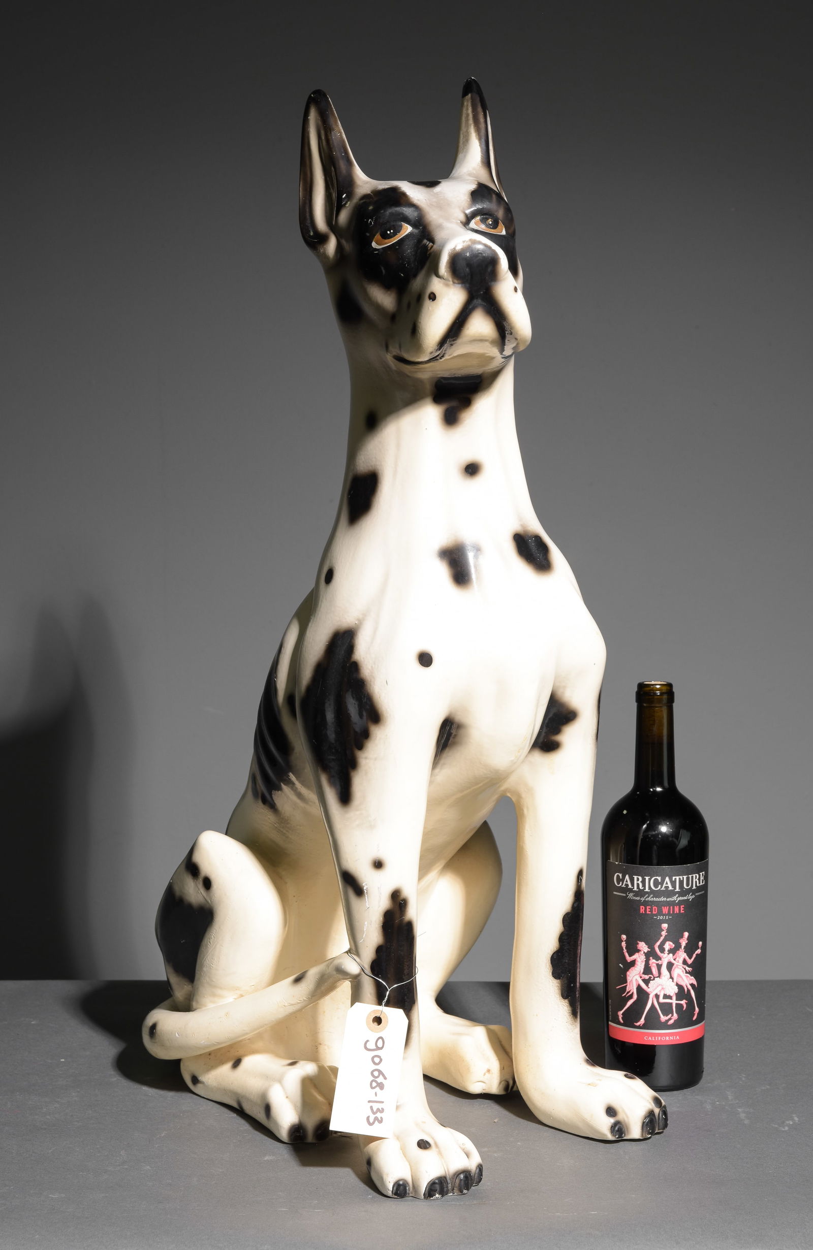 Great Dane Spotted Ceramic Dog Statue (1 of 5)